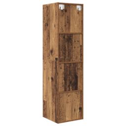 Berkfield Home TV Cabinet Old wood 37 x 37 x 142.5 cm Engineered wood in Brown - thumbnail 9