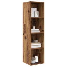 Berkfield Home TV Cabinet Old wood 37 x 37 x 142.5 cm Engineered wood in Brown - thumbnail 3