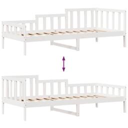 Berkfield Home Daybed with Drawers without Mattress White 90x200 cm Solid Wood - thumbnail 9
