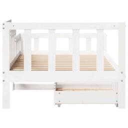 Berkfield Home Daybed with Drawers without Mattress White 90x200 cm Solid Wood - thumbnail 7