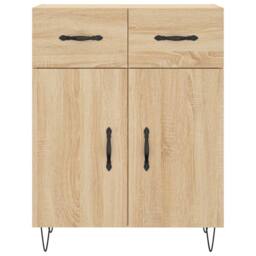Berkfield Home Highboard Sonoma Oak 69.5x34x180 cm Engineered Wood in Light Tan - thumbnail 8