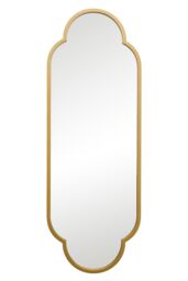MirrorOutlet Gold Metal Framed Double Arched Oval Garden Wall Mirror (150 X 52CM) - Size: 1 Pack - thumbnail 3