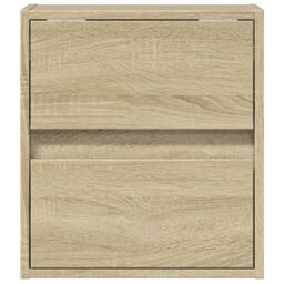 Berkfield Home TV Wall Cabinets with LED Lights 2 pcs Sonoma Oak 41x31x45 cm in Brown - Size: 41 x 31 x 45 cm - thumbnail 6
