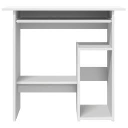 Berkfield Home Modern Desk White 80x45x74 cm Engineered Wood - Size: 80 x 45 x 74 cm - thumbnail 4