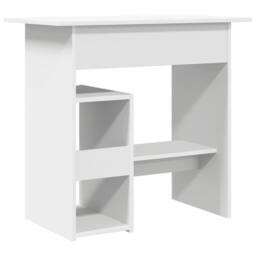 Berkfield Home Modern Desk White 80x45x74 cm Engineered Wood - Size: 80 x 45 x 74 cm - thumbnail 6