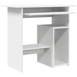 Berkfield Home Modern Desk White 80x45x74 cm Engineered Wood - Size: 80 x 45 x 74 cm - thumbnail 7