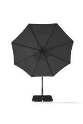 Living and Home Outdoor 32 LED Lighted Patio Umbrella with Crank Lift System, 2 Bases Set in Dark Grey - thumbnail 4