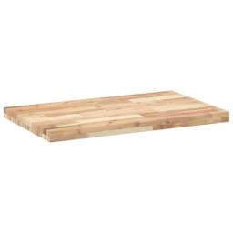 Berkfield Home Table Top Rectangular 80x50x4 cm Solid Wood Acacia in Brown - Size: 80 x 50 x 4 cm - thumbnail 6