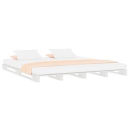 Berkfield Home Pallet Bed White 140x200 cm Solid Wood Pine - thumbnail 1