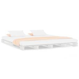 Berkfield Home Pallet Bed White 140x200 cm Solid Wood Pine - thumbnail 3