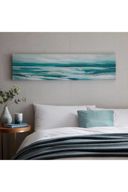 Art for the Home Abstract Shores Printed Canvas in Blue - image 1