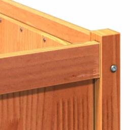 Berkfield Home Beautiful Garden Planter Wax Brown 90x50x50 cm Solid Wood Pine - Size: 90 x 50 x 50 cm - thumbnail 9