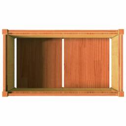 Berkfield Home Beautiful Garden Planter Wax Brown 90x50x50 cm Solid Wood Pine - Size: 90 x 50 x 50 cm - thumbnail 8