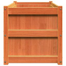 Berkfield Home Beautiful Garden Planter Wax Brown 90x50x50 cm Solid Wood Pine - Size: 90 x 50 x 50 cm - thumbnail 6
