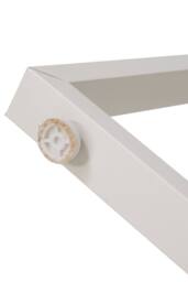 Living and Home Round Dining Table with Storage Shelf in White - thumbnail 9