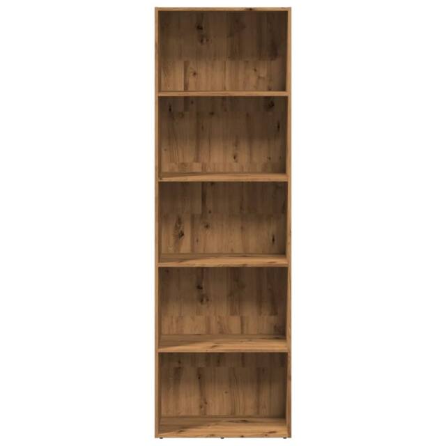 Berkfield Home Decorative Bookcase Artisian Oak 60x30x189 cm Engineered Wood in Brown - Size: 60 x 30 x 189 cm - image 1