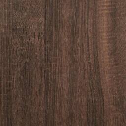 Berkfield Home Bedside Table Brown Oak 46.5x29x61 cm Engineered Wood - thumbnail 9