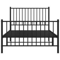 Berkfield Home Metal Bed Frame with Headboard & Footboard Black 100x200 cm - thumbnail 5
