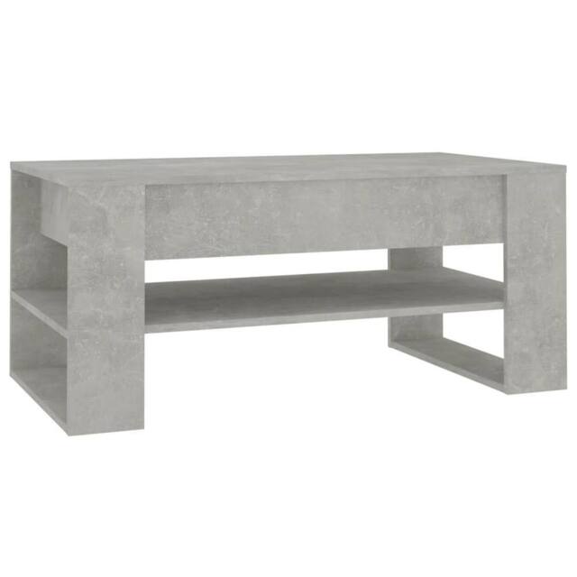 Berkfield Home Coffee Table Concrete Grey 102x55x45 cm Engineered Wood - Size: 102 x 55 x 45 cm - image 1