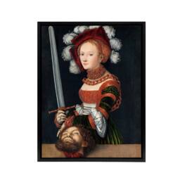 "Artery8 Lucas Cranach Judith With The Head of Holofernes Framed Canvas Art - Size: W12"" x H16""" - thumbnail 1