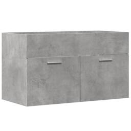 Berkfield Home Sink Cabinet Concrete Grey 80x38.5x46 cm Engineered Wood - thumbnail 3