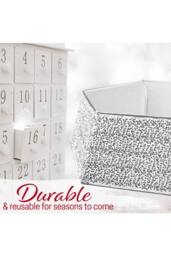 Deco Express Christmas Tree Skirt Silver Xmas Décor Decoration - thumbnail 5