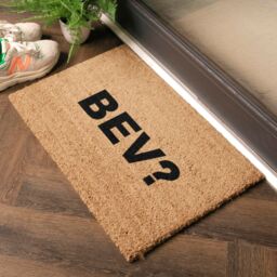 Artsy Mats Bev Alcohol Coir Doormat (60 x 40cm) in Brown - Size: 40 cm x 60 cm - thumbnail 2