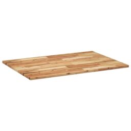 Berkfield Home Desk Top Oil Finished 100x70x2 cm Solid Wood Acacia in Brown - Size: 100 x 70 x 2 cm - thumbnail 6
