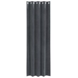 Berkfield Home Blackout Curtains with Eyelets 2 pcs Light Grey Velvet - thumbnail 4