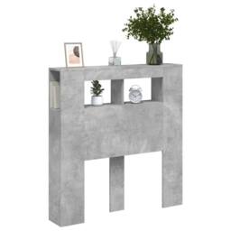 Berkfield Home LED Headboard Concrete Grey 100x18.5x103.5 cm Engineered Wood - thumbnail 5