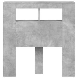 Berkfield Home LED Headboard Concrete Grey 100x18.5x103.5 cm Engineered Wood - thumbnail 6