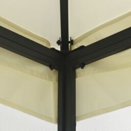 Berkfield Home Gazebo with Nets 300x400x265 cm Cream in Beige - Size: 300 x 400 x 265 cm - thumbnail 5
