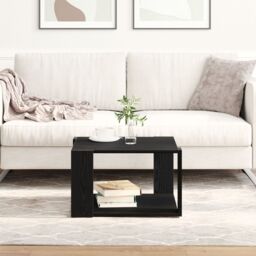Berkfield Home Couch Table Black oak Engineered wood 85 x 55 x 31 cm Durable