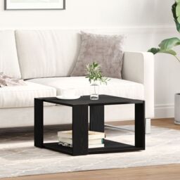 Berkfield Home Couch Table Black oak Engineered wood 85 x 55 x 31 cm Durable - thumbnail 4