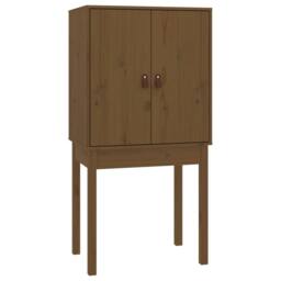 Berkfield Home Highboard Honey Brown 60x40x120 cm Solid Wood Pine - Size: 60 x 40 x 120 cm - thumbnail 5