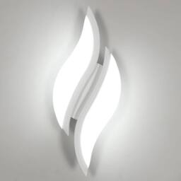 Goeco LED Wall Light Modern Indoor Wall Light 12 W White Acrylic 6500 K - thumbnail 1