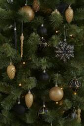 Neo Large 110PCS Christmas Tree Bauble Ornaments Set in Black - thumbnail 1