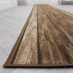 runrug Hallway Runner Rug - Non-Slip, Hardwearing, 5.4mm - 'Rama' in Dark Brown - Size: 66 cm x 330 cm - thumbnail 6