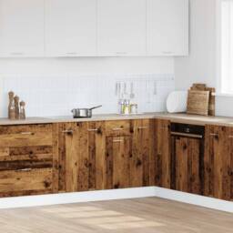 Berkfield Home Durable Drawer Bottom Cabinet Lyon Old Wood 40x46x81.5 cm Enginee in Brown - thumbnail 1