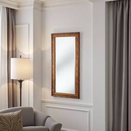 Yearn Mirrors Carved Framed Bevelled Tall Mirror Gold 138x62cm - Size: 138x62 cm - thumbnail 3