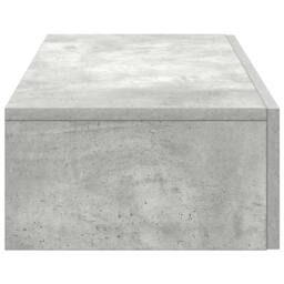 Berkfield Home Wall Shelf with Drawers Concrete Grey 80x33x17 cm Engineered Wood - Size: 80 x 33 x 17 cm - thumbnail 5