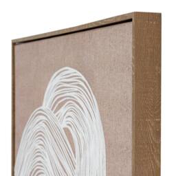 Lemon Pavilion Furniture and Decor Lunora Line Art in Frame - Wood - L3 x W60 x H80 cm - Brown - thumbnail 3