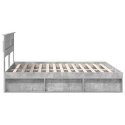 Berkfield Home Bed Frame with Headboard Concerte 180 x 200 cm Solid Pine Wood in Grey - thumbnail 8