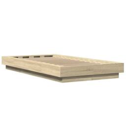 Berkfield Home Bed Frame without Mattress Sonoma Oak 100x200 cm in Light Tan - thumbnail 6