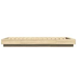 Berkfield Home Bed Frame without Mattress Sonoma Oak 100x200 cm in Light Tan - thumbnail 5