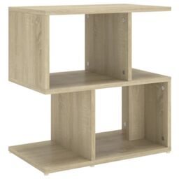 Berkfield Home Bedside Cabinet Sonoma Oak 50x30x51.5 cm Engineered Wood in Brown - thumbnail 2