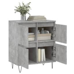Berkfield Home Sideboard Concrete Grey 60x35x70 cm Engineered Wood - Size: 60 x 35 x 70 cm - thumbnail 4