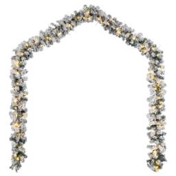 Berkfield Home Stunning Christmas Garland with LED Lights Green 5 m PVC - thumbnail 4