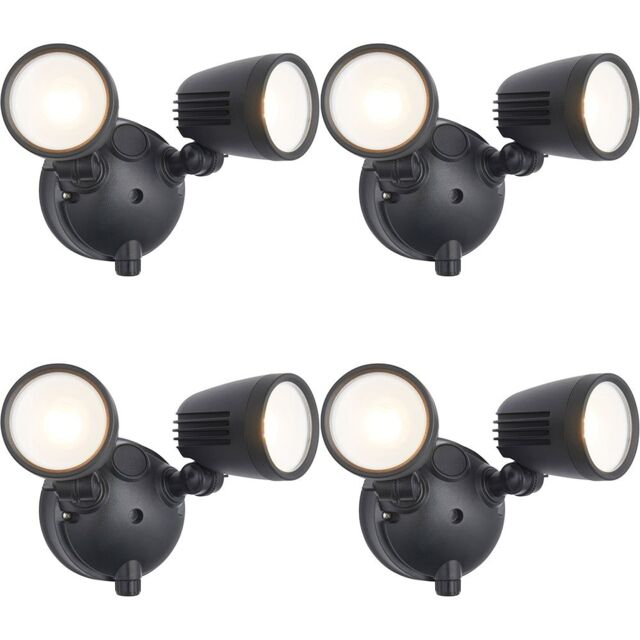 Loops 4 PACK Twin Light Outdoor Adjustable Spot Light - 2 x 10W CCT LED Module - image 1
