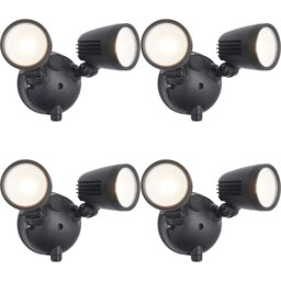 Loops 4 PACK Twin Light Outdoor Adjustable Spot Light - 2 x 10W CCT LED Module - thumbnail 1
